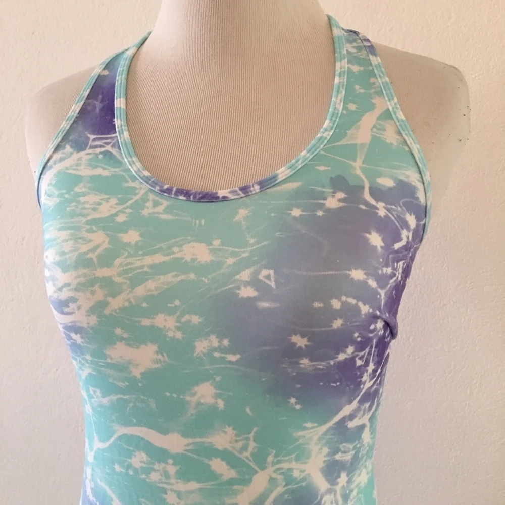 Ivivva by Lululemon Purple Blue Tank Top Size 14